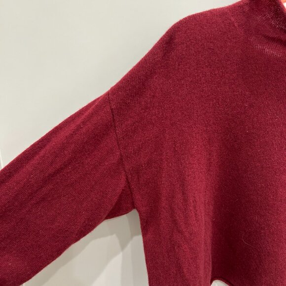 Reformation Deep Red Turtleneck Sweater - Picture 3 of 5